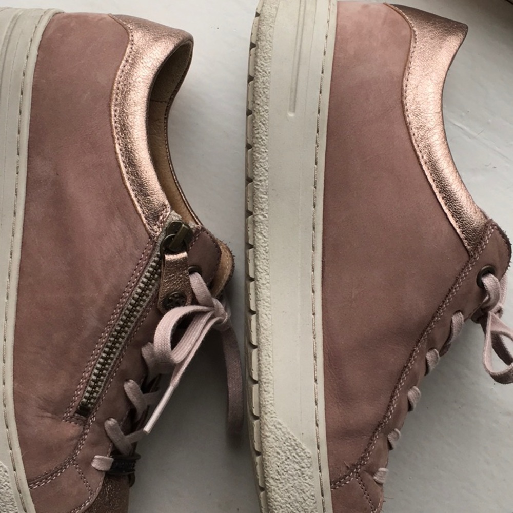 Hartjes mauve and rose gold sneakers, side zip, Size 7.5 - Picture 9 of 16